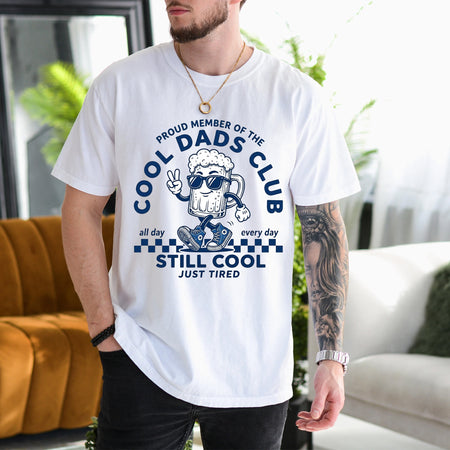 Cool Dads Club T-Shirt, Funny Dad Gift, Still Cool Just Tired Tee