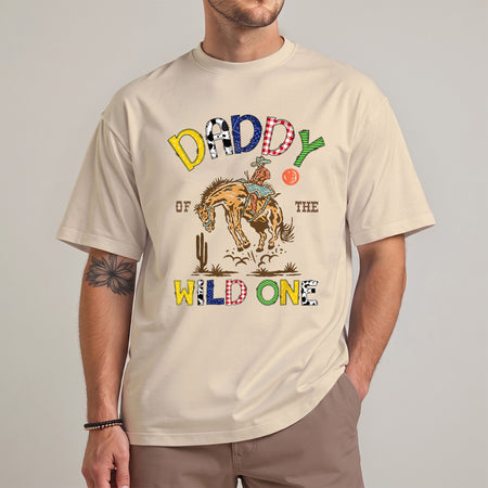 Daddy of the Wild One Shirt, Rodeo Birthday Tee for Dad