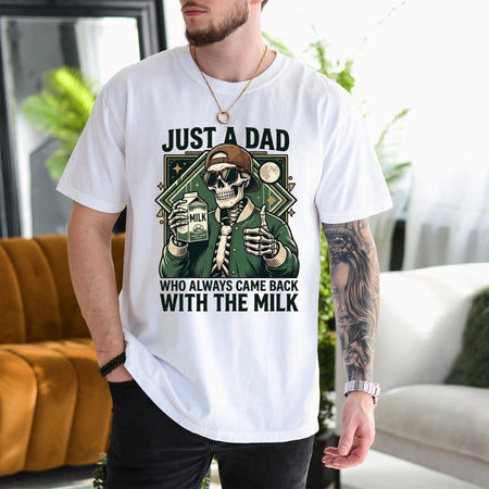 Funny Dad Milk Shirt, Skeleton Tee, Gift for Father's Day