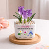 Thank You For Helping Me Grow - Personalized Custom Glass Everlasting Tulips