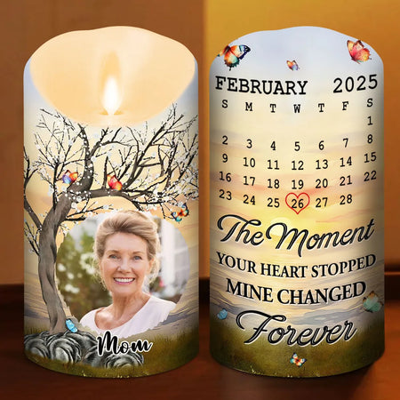 Mine Changed Forever - Personalized Custom LED Candle