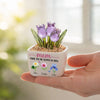 Thank You For Helping Me Grow - Personalized Custom Glass Everlasting Tulips