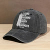 The Original Legend - Personalized Custom Vintage Washed Denim Cap  819 reviews