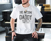 Dad Fathers Day Gifts, Funny Daddy Belongs to Kids Names Tee