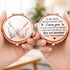 Beauty Reflected Through Love - Personalized Custom Compact Mirror