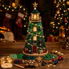 DIY Coastal Christmas Lighthouse Kit, Sea Glass Craft for Adults