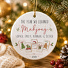 Personalized Mahjong Christmas Ornament, Custom Name Keepsake 2026