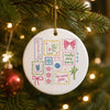 Personalized Mahjong Christmas Ornament, Custom Name Keepsake 2026