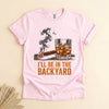Backyard Cigar and Whiskey T-Shirt, Funny Bourbon Lover Tee