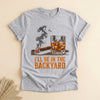 Backyard Cigar and Whiskey T-Shirt, Funny Bourbon Lover Tee