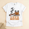 Backyard Cigar and Whiskey T-Shirt, Funny Bourbon Lover Tee
