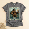 Funny Bigfoot Father Figure Shirt, Dad Bod Beer Tee Gift