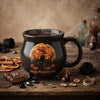 Personalized Halloween Cauldron Mug, Custom Name Black Cat Gift