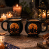 Personalized Halloween Cauldron Mug, Custom Name Black Cat Gift