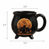 Personalized Halloween Cauldron Mug, Custom Name Black Cat Gift