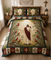 Jesus and Cardinal Quilt Bedding Set, Christian Bedroom Decor
