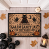Personalized Halloween Doormat, Custom Name Salem Cat Sanctuary