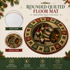 Christmas Gnome Round Rug, 3D Vortex Staircase Optical Illusion