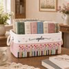 Personalized Birth Month Flower Book Basket, Custom Name Gift for Her