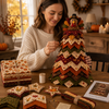 Thanksgiving Quilted Tree Sewing Kit, Autumn Table Decor