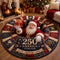 America 250th Anniversary Patriotic Christmas Rug, Santa Illusion