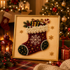 Christmas Pearl Diamond Art Kit, Festive Santa Bead Craft