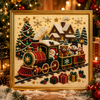 Christmas Pearl Diamond Art Kit, Festive Santa Bead Craft