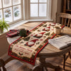 Personalized Christmas Gnome Quilted Table Runner, Custom Family Name Holiday Decor