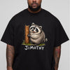 Funny Raccoon Graphic Tee, Chubby Trash Panda Shirt, Animal Lover Gift