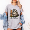 Funny Raccoon Graphic Tee, Chubby Trash Panda Shirt, Animal Lover Gift