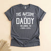 Dad Fathers Day Gifts, Funny Daddy Belongs to Kids Names Tee
