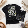 Dad Car Track Shirt, Funny Back Playmat Tee for Father's Day