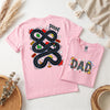 Dad Race Track T-Shirt, Fun Car Playmat Back Print Tee