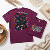 Dad Race Track T-Shirt, Fun Car Playmat Back Print Tee