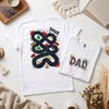 Dad Race Track T-Shirt, Fun Car Playmat Back Print Tee