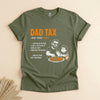Dad Tax T-Shirt, Funny Father Definition Tee for Dads