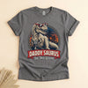 Daddysaurus T-Rex Shirt for Dad, Funny Dinosaur Father Tee