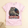 Daddysaurus T-Rex Shirt for Dad, Funny Dinosaur Father Tee