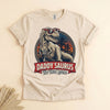 Daddysaurus T-Rex Shirt for Dad, Funny Dinosaur Father Tee