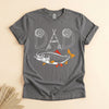 Fishing Dad T-Shirt, Fly Rod Graphic Tee, Gift for Fish-Loving Fathers