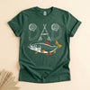 Fishing Dad T-Shirt, Fly Rod Graphic Tee, Gift for Fish-Loving Fathers