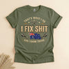 Funny Australian Mechanic T-Shirt, I Fix Shit and I Know Things Tee