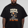 Funny Dad Nap Warning Tee, Humorous Gift for Tired Papas