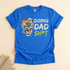 Funny Dad Shirt, Skeleton on Toilet Tee, Hilarious Father Gift