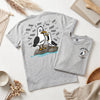 Personalized Tired Dad Seagull T-Shirt, Custom Kids Name Tee