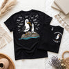 Personalized Tired Dad Seagull T-Shirt, Custom Kids Name Tee