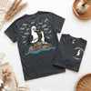 Personalized Tired Dad Seagull T-Shirt, Custom Kids Name Tee