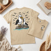 Personalized Tired Dad Seagull T-Shirt, Custom Kids Name Tee
