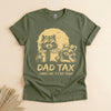Funny Dad Tax Shirt, Raccoon Father Daughter Retro Tee