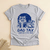 Funny Dad Tax Shirt, Raccoon Father Daughter Retro Tee